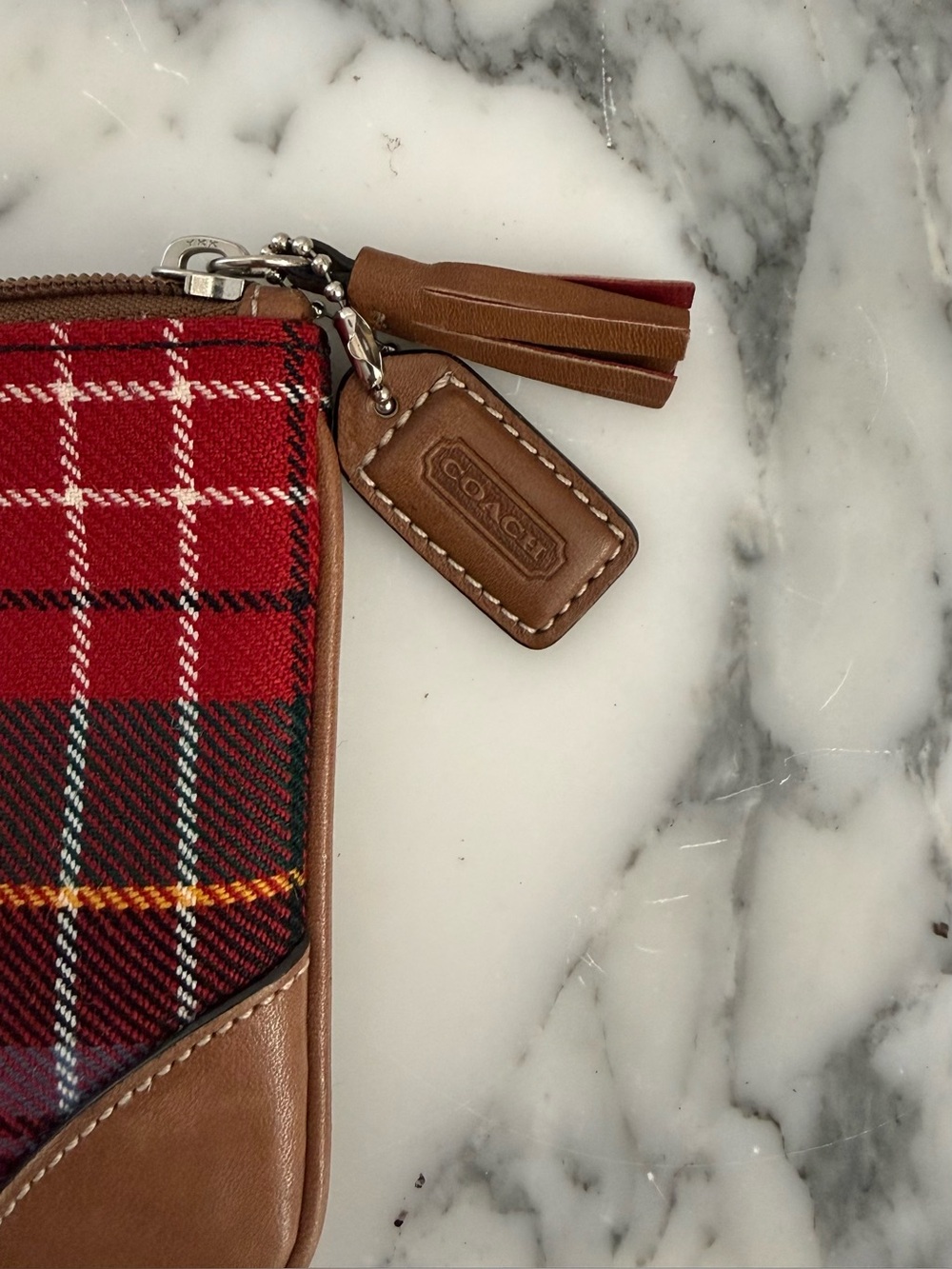 Coach Vintage Tartan Wristlet - Picture 2 of 4
